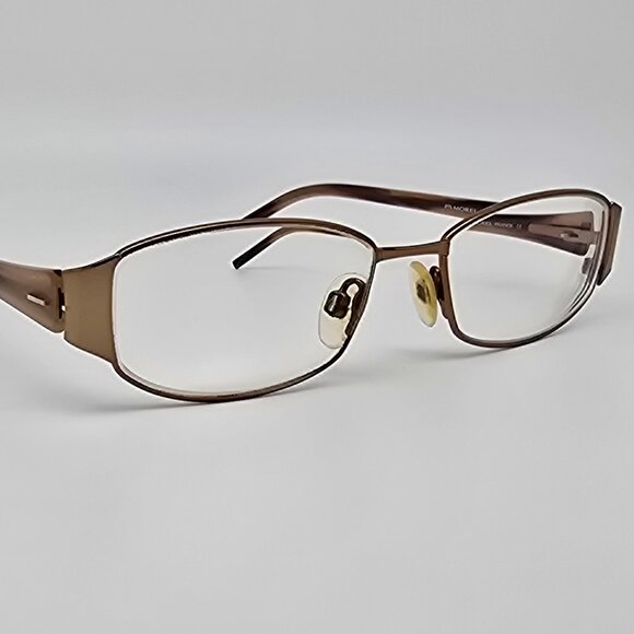 Morel Lightec 6381L MB 612 Gold Horn Eyeglasses Frame w/ Case France 51-16-135 main image 7